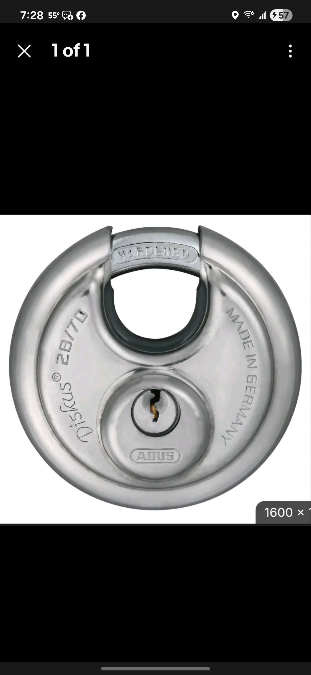 Abus 28/70 Hardened Diskus