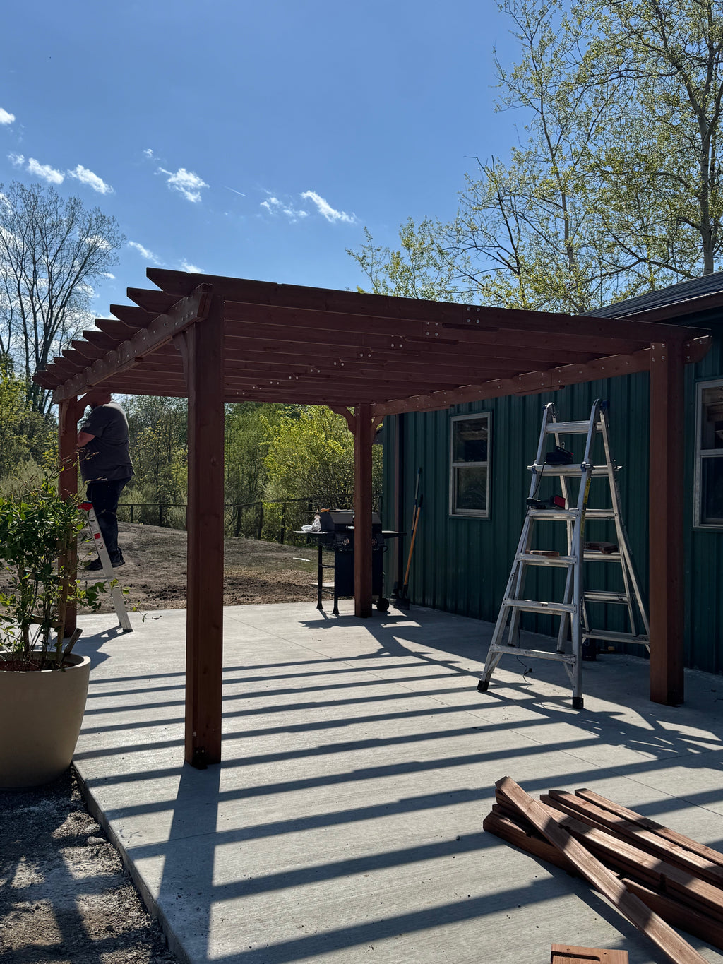 Pergola kit assembly starting at $300