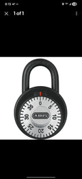 Abus Lock 78/50 Locker Combination Pad Lock Black